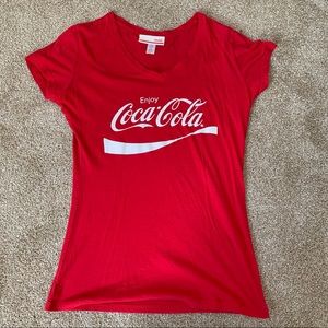 Coca Cola Women’s Cut tshirt size Large